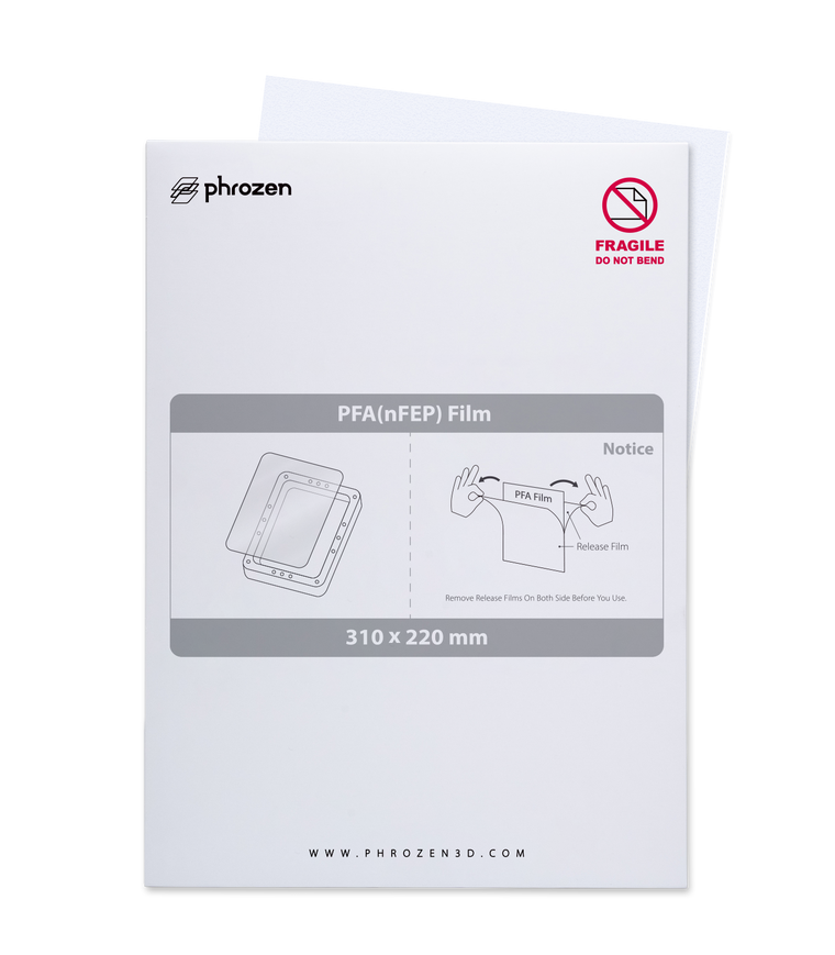 Peça Consumível Phrozen Película PFA nFEP 310 x 220 mm, para a Série Mighty 8K, 12K e 16K