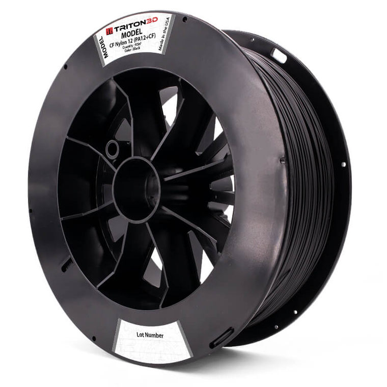 Filamento Triton3D - CF PA12 - Preto - Cartucho de 92 in³