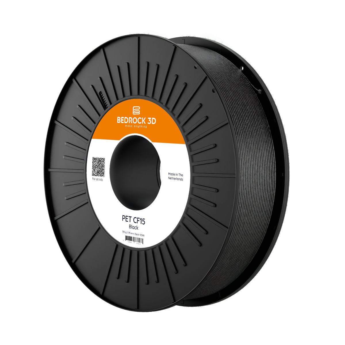 Rolo de filamento PET CF15 da BedRock 3D