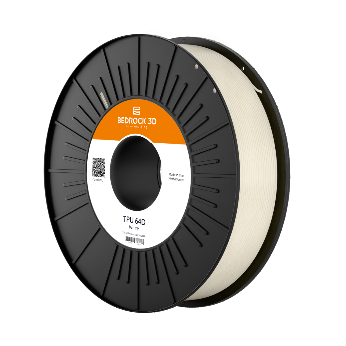 Filamento BedRock 3D - TPU 64D