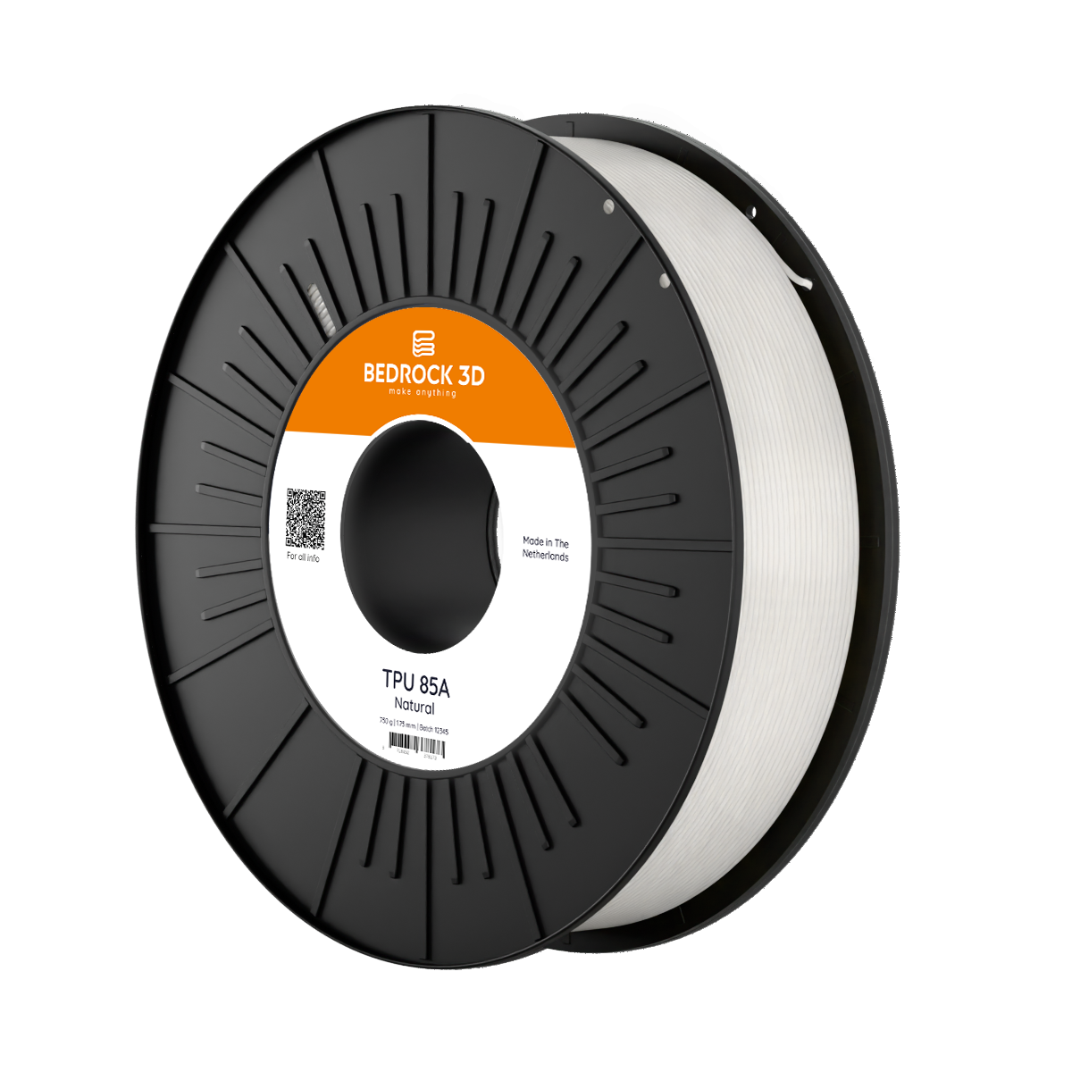 Filamento BedRock 3D - TPU 85A
