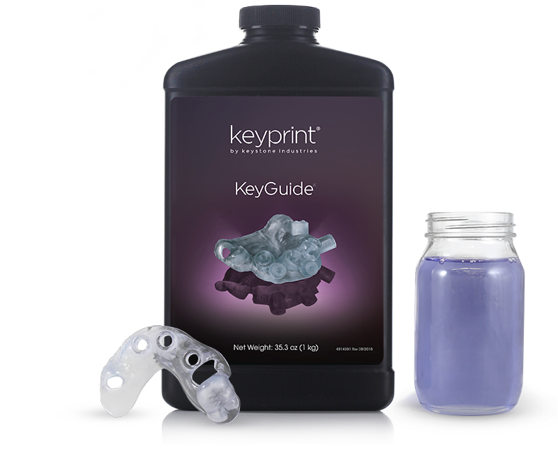 Resina dental Keystone KeyGuide da linha KeyPrint