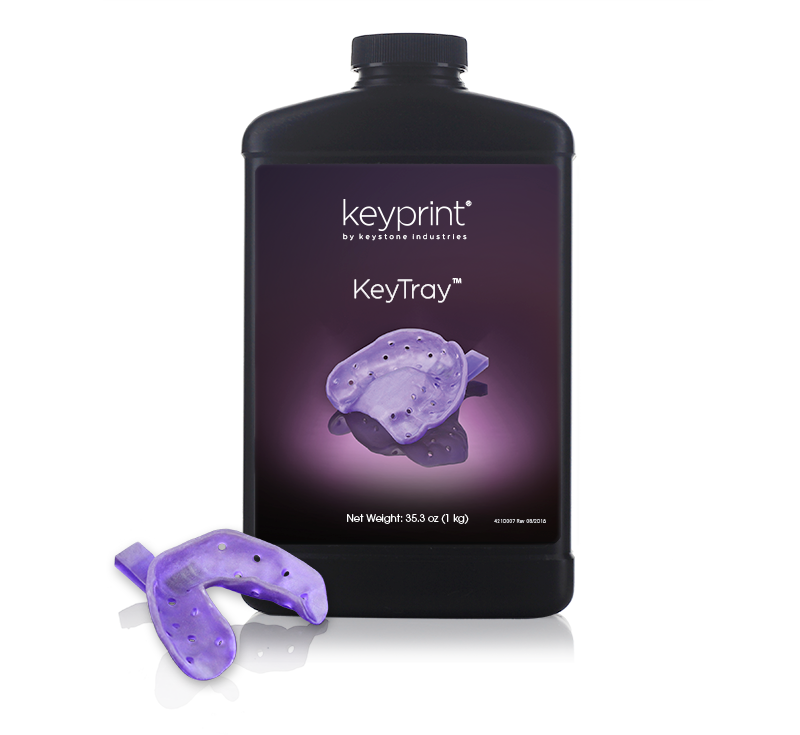 Resina dental Keystone KeyTray da linha KeyPrint