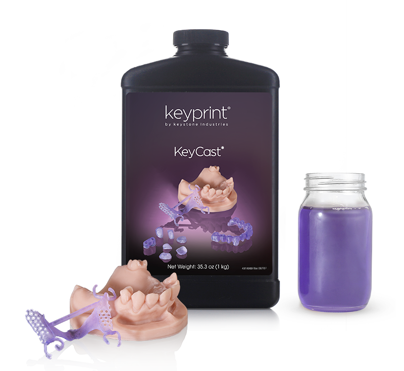 Resina dental Keystone KeyCast da linha KeyPrint