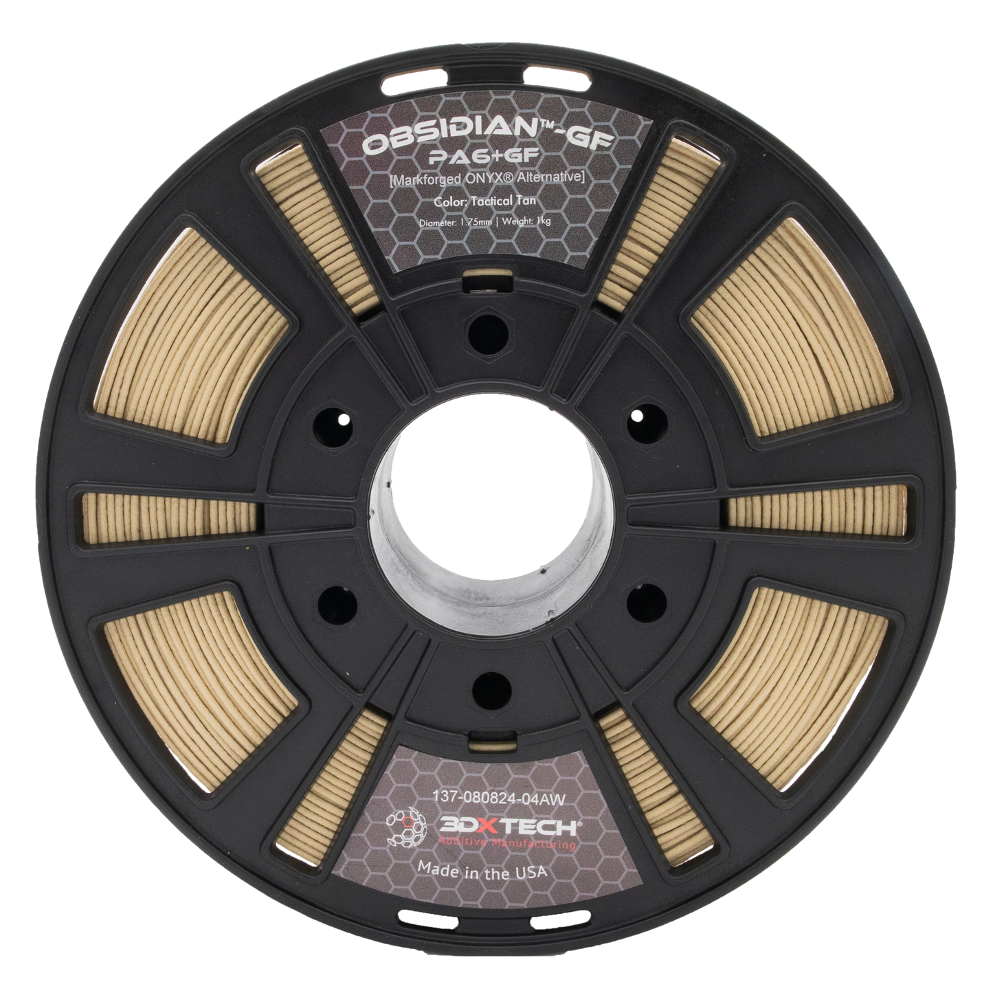 Filamento 3DXTech Obsidian Nylon 6+GF