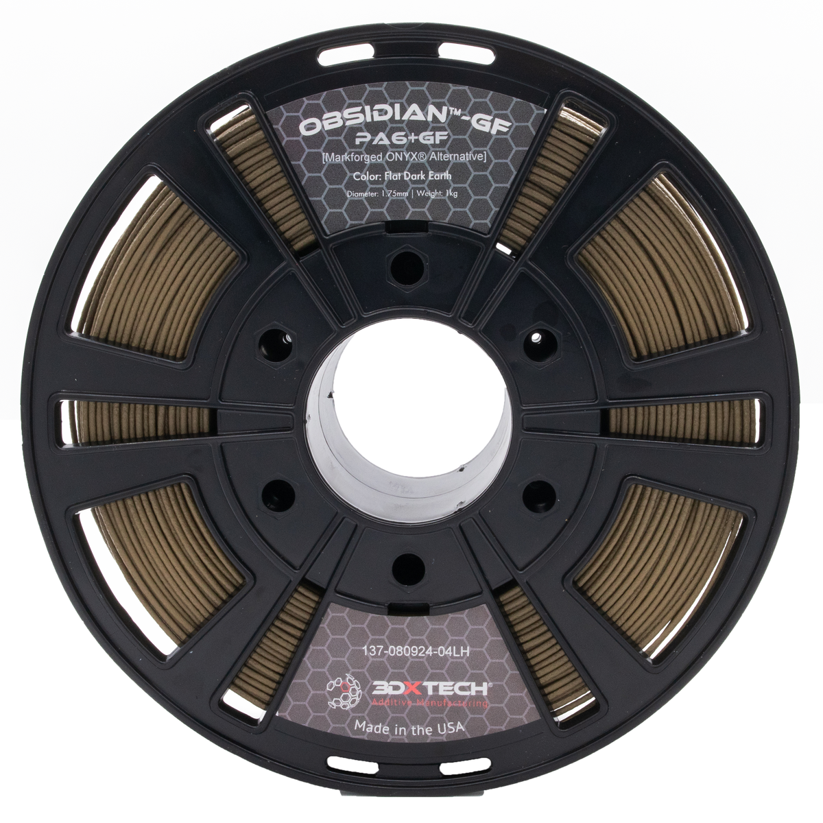 Filamento 3DXTech Obsidian Nylon 6+GF