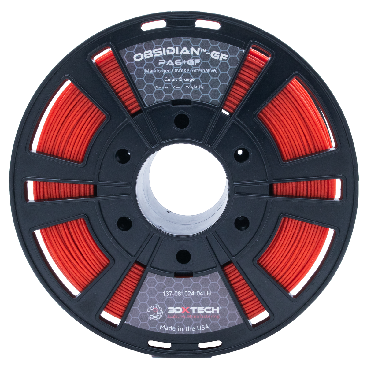Filamento 3DXTech Obsidian Nylon 6+GF