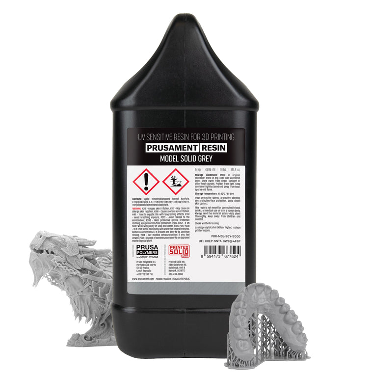 Resina Prusa Prusament Resin Model Solid Grey 5kg