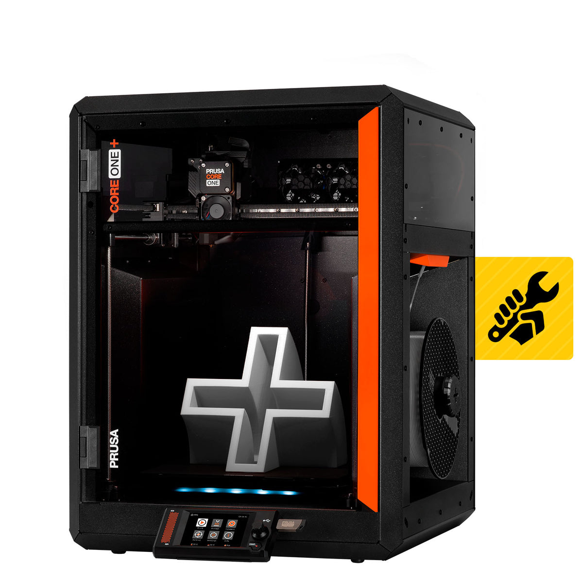 Detalhe da câmara fechada da Prusa CORE One+ Gen 2