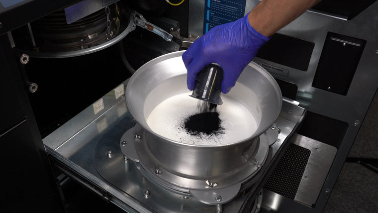 Pó Sinterit HP Used Powder Profile for Lisa X