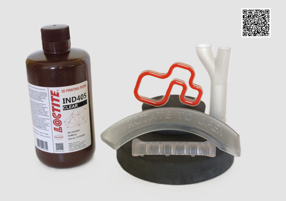 Resina Loctite 3D - IND405 - Preço do kg — frasco Transparente