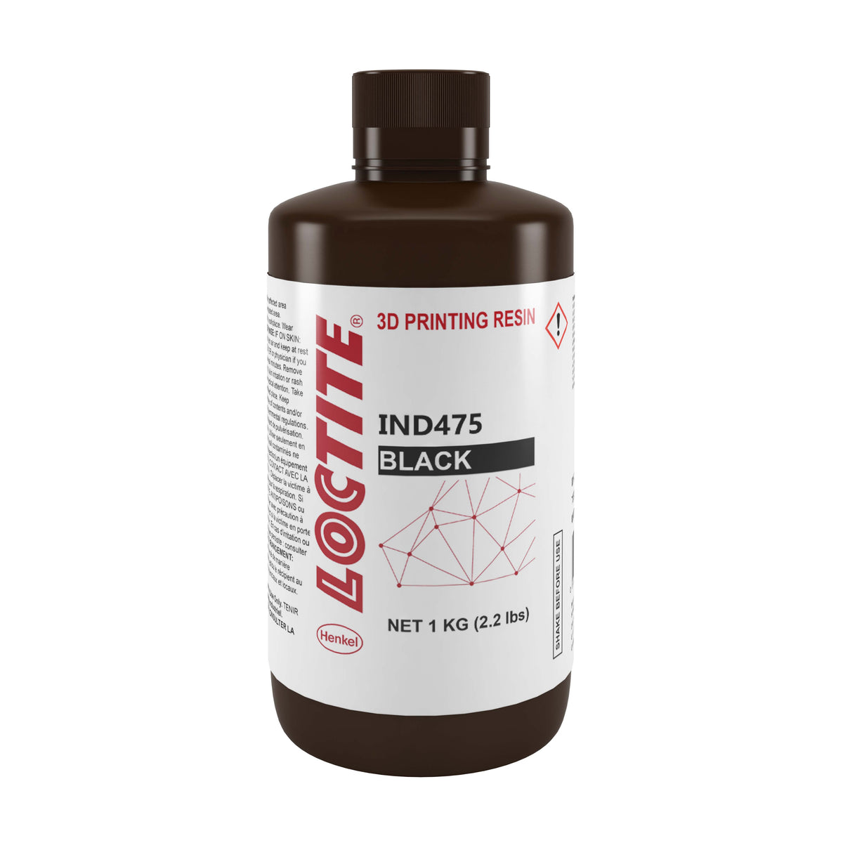 Resina Loctite 3D - IND475 - Preço do kg — frasco Preto