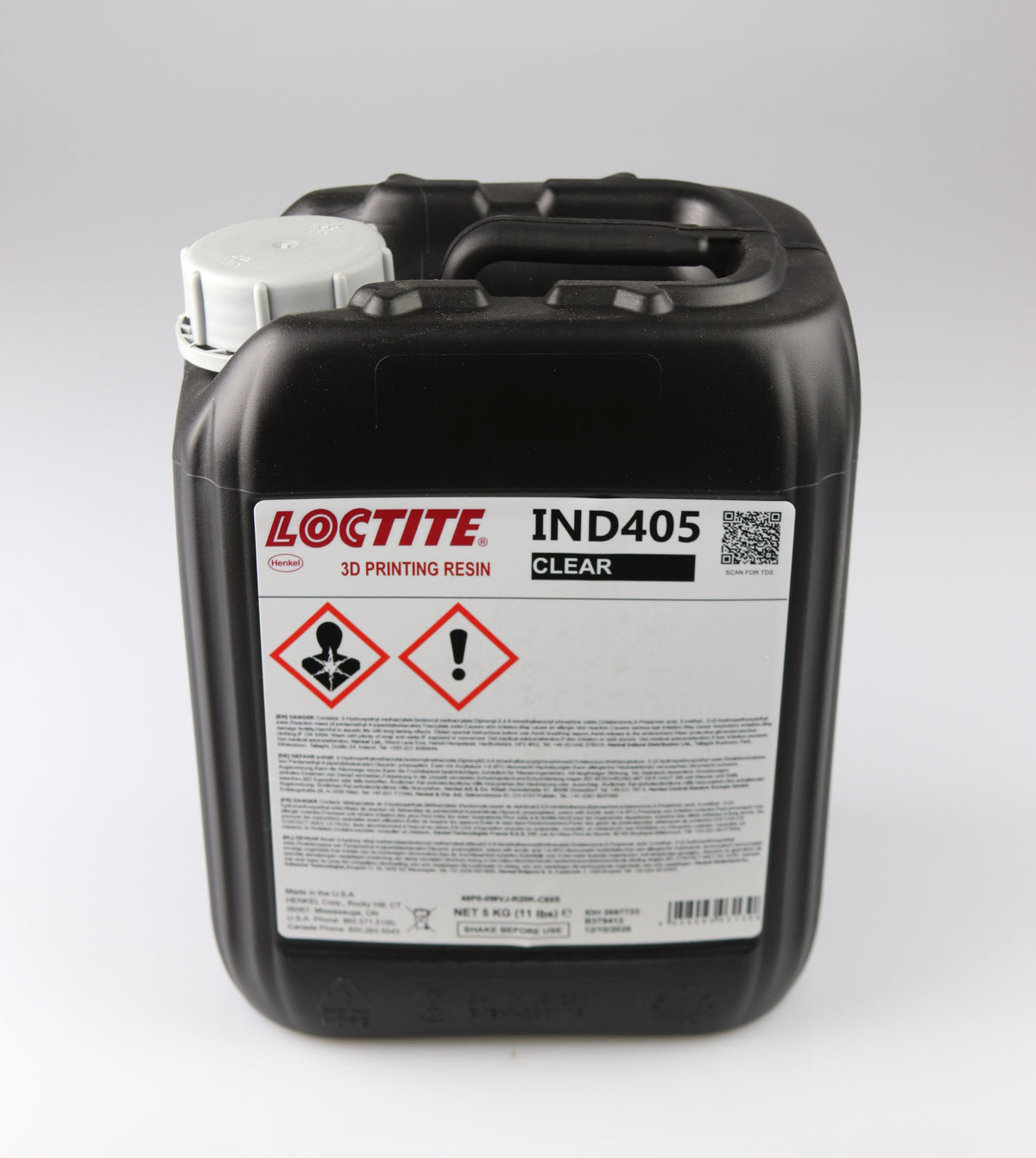 Resina Loctite 3D - IND405 - Preço do kg — frasco Transparente