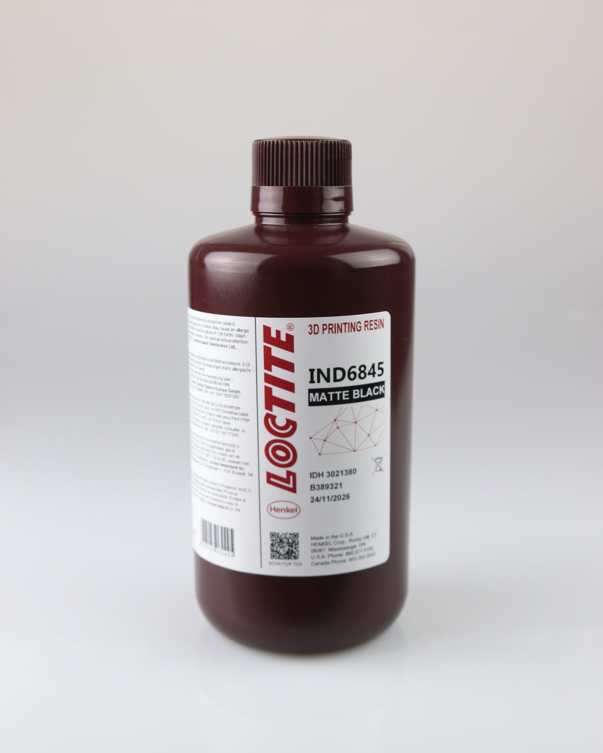 Resina Loctite 3D - IND6845 - Preço do kg — frasco Preto